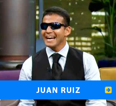 Photo: Juan Ruiz appearing on Don Franscisco Presenta. Link to his page.