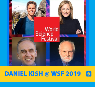 Link image contains photos of Daniel Kish, Marlee Matlin and two scientists who were part of the closing panel at the World Science Festival in New York.